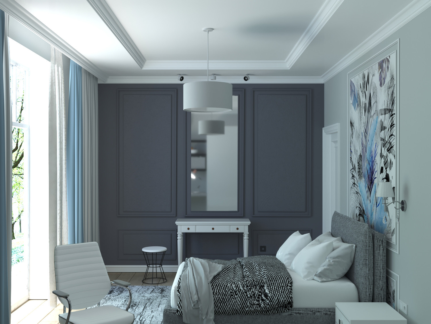 Небольшой частный дом в стиле неоклассика