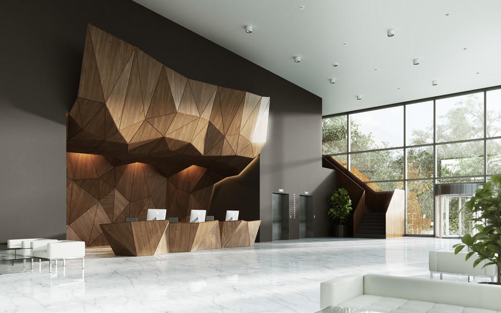 concept wooden reception