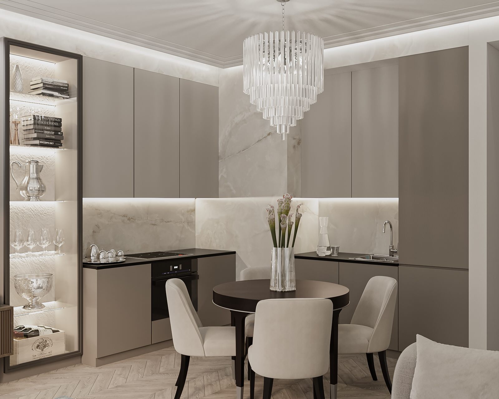 Кухня-гостиная в ЖК Сады Пекина