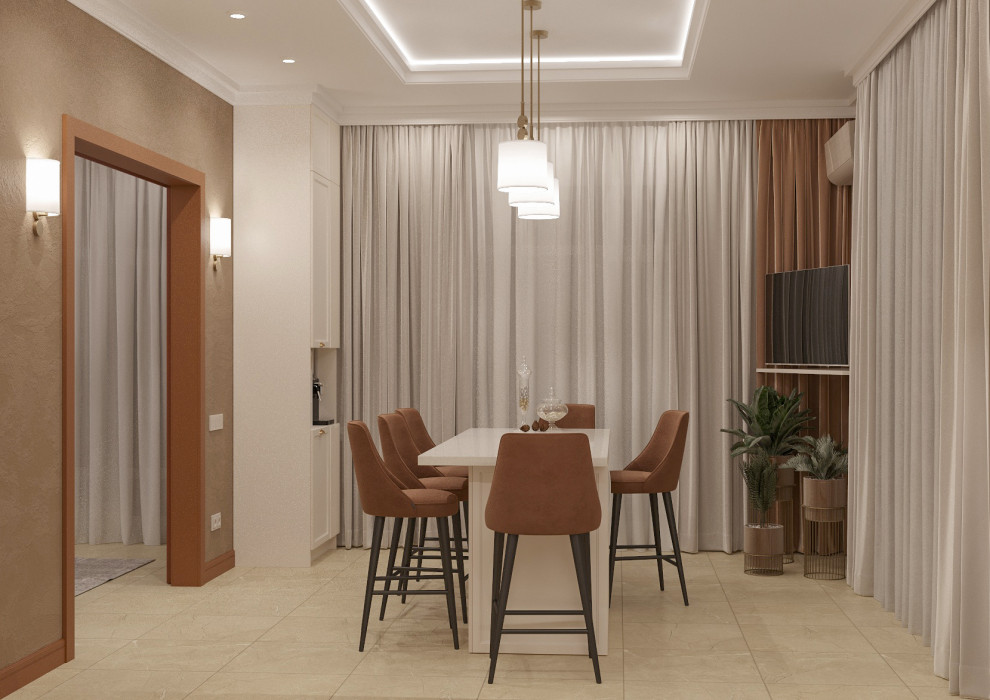 Интерьер гостиной загородного дома