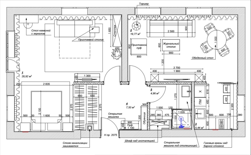 Квартира для молодой девушки