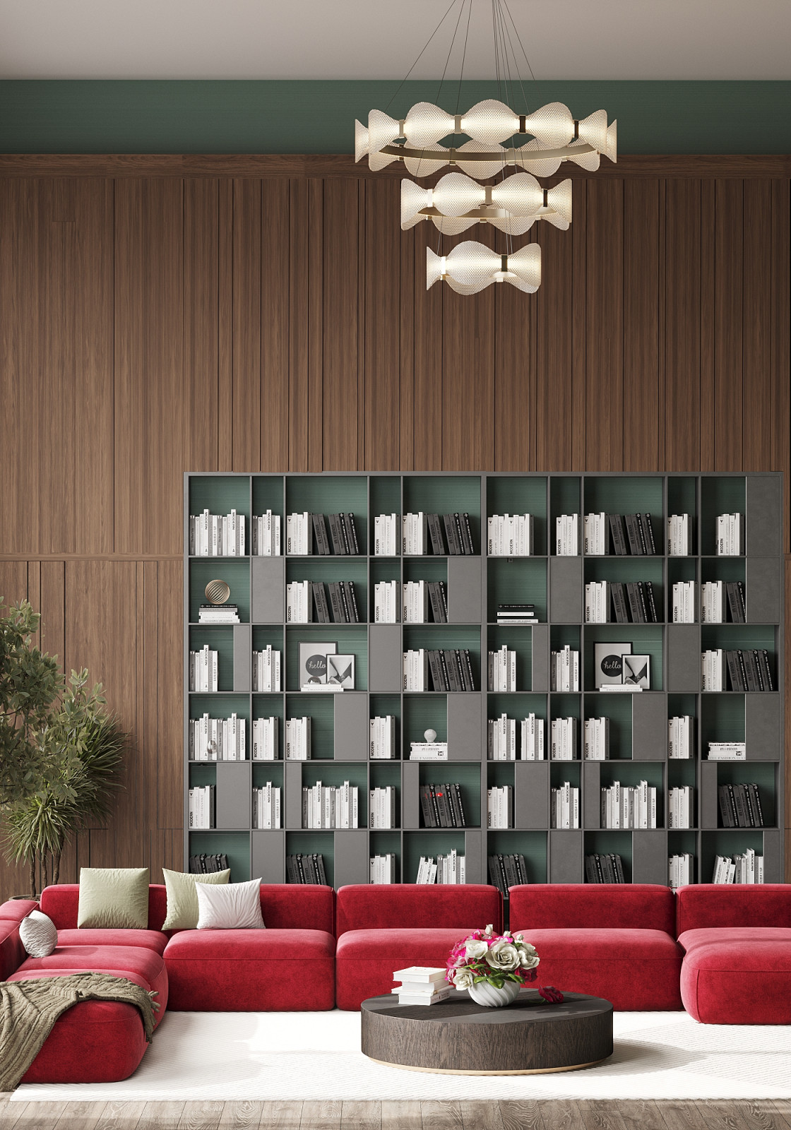 Гостиная в загородном доме.