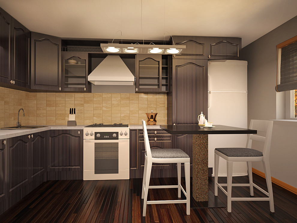 Обложка проекта: 3D Визуализация современной кухни