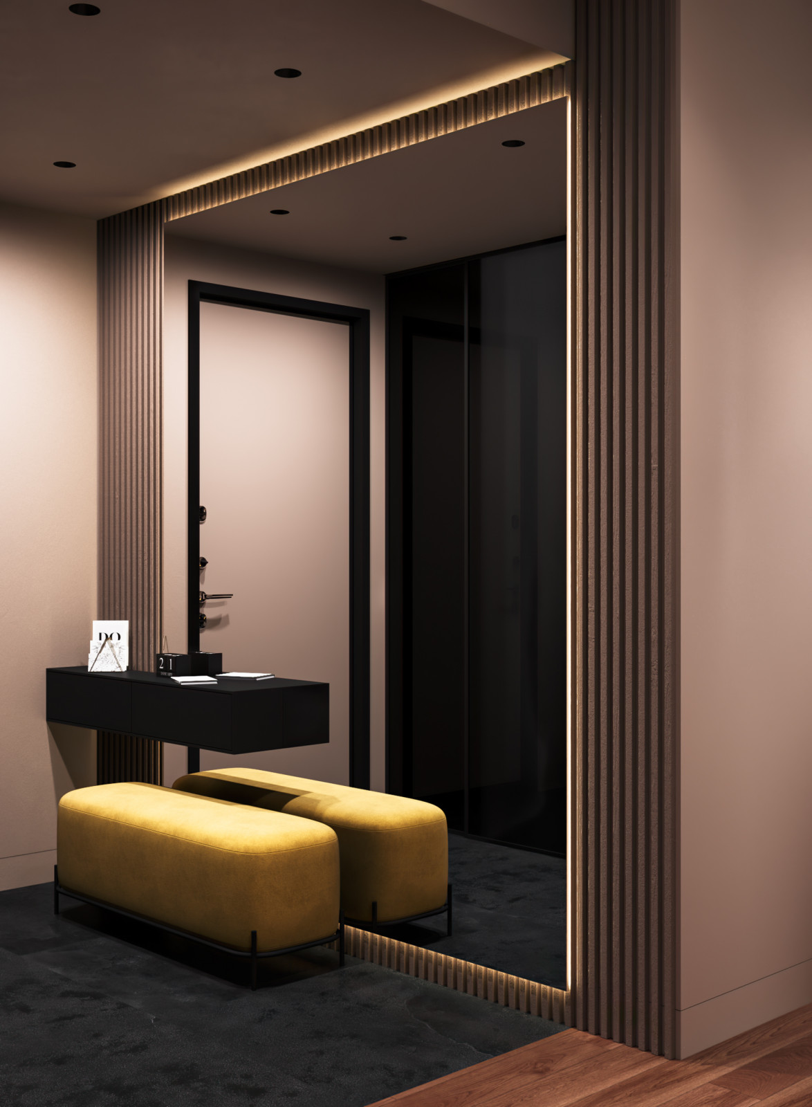 Шоколадно-кофейная квартира для семьи с ребенком в ЖК 1147