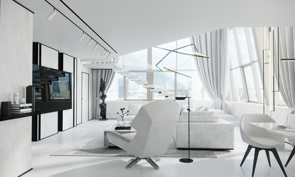 Дизайн-проект пентхауса в г. Москве 225 кв.м.