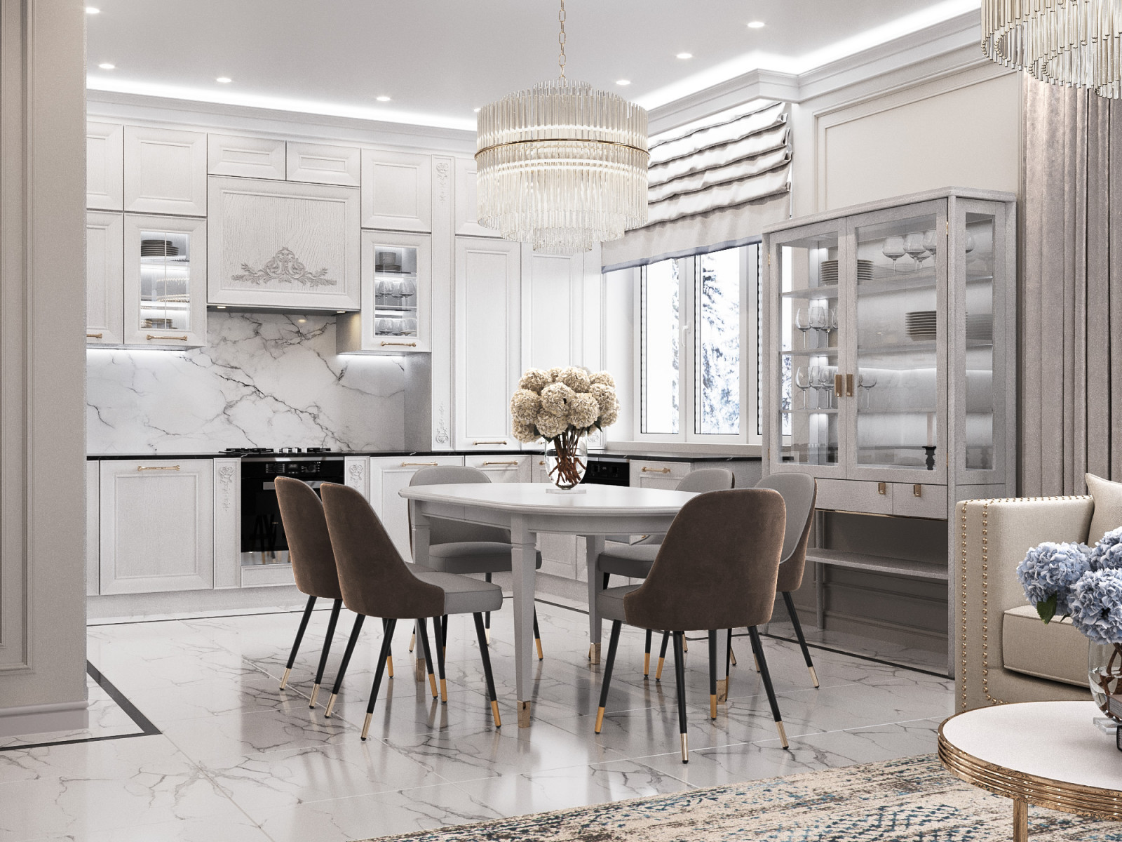 Обложка проекта: Дизайн интерьера трёхкомнатной квартиры, г. Рыбинск