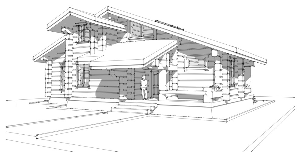 Дом из лафета