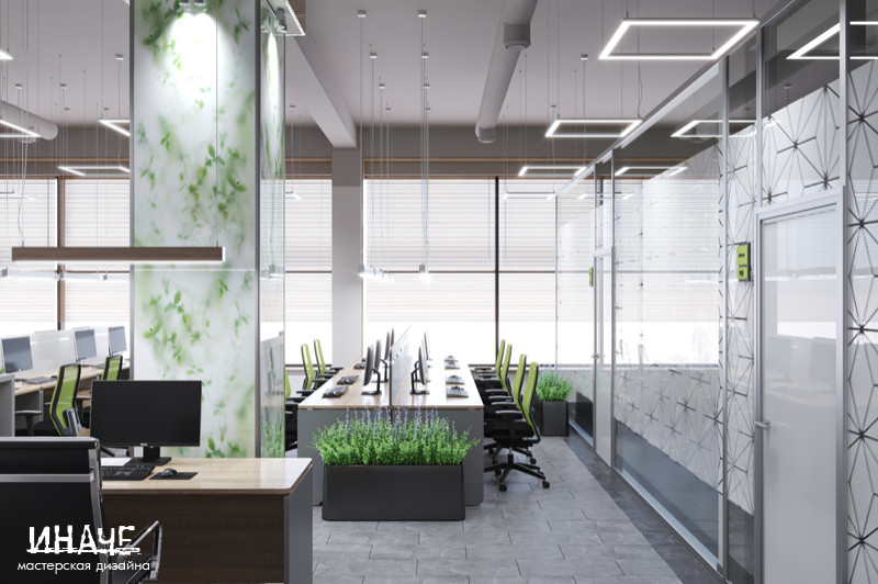 Дизайн-проект офисного пространства "Упаковка для всех"