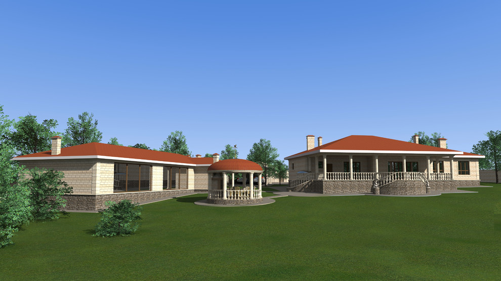 Дом в средиземноморском стиле "Майя" + комплекс сооружений