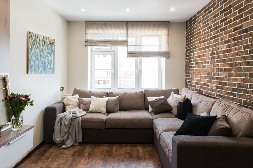 Фото реализованного проекта "Квартира для девушки в стиле лофт"