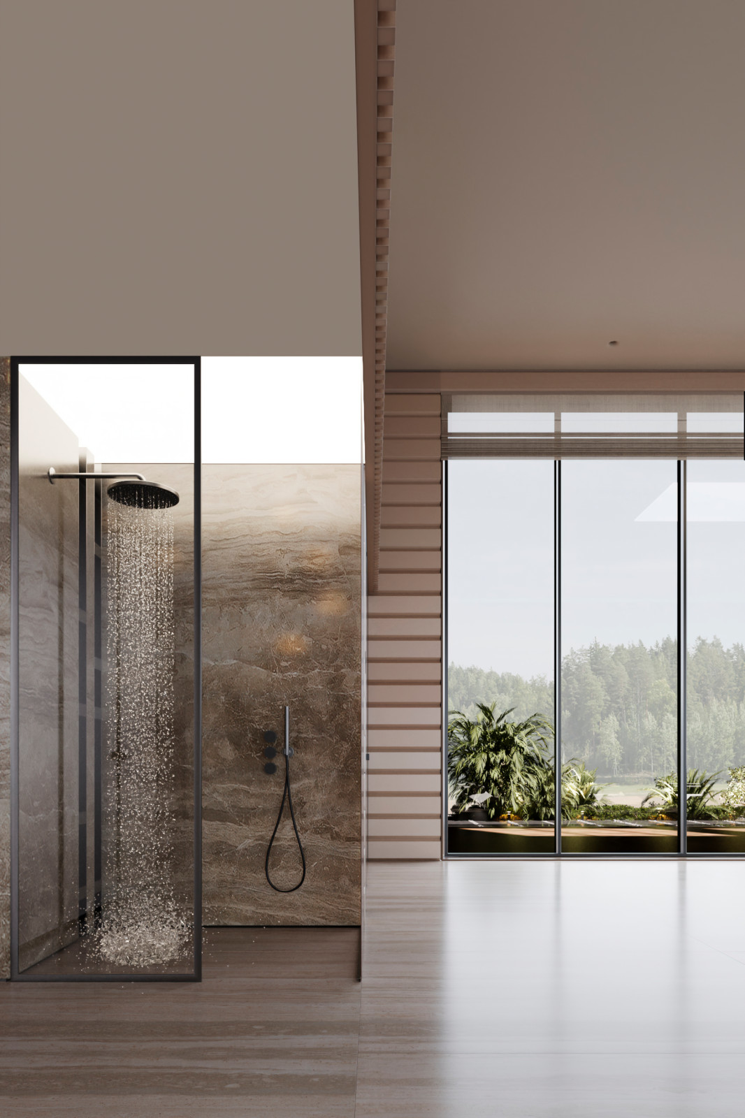 Дизайн проект частного бассейна и спа зоны