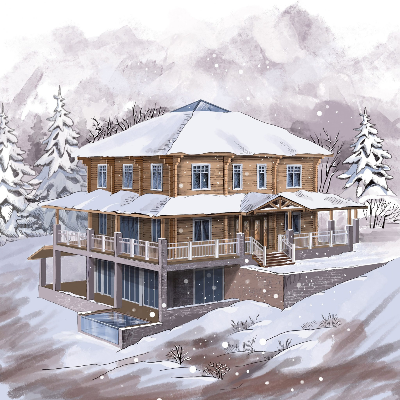 Обложка проекта: Коттедж по Васту 2021 г. Сочи