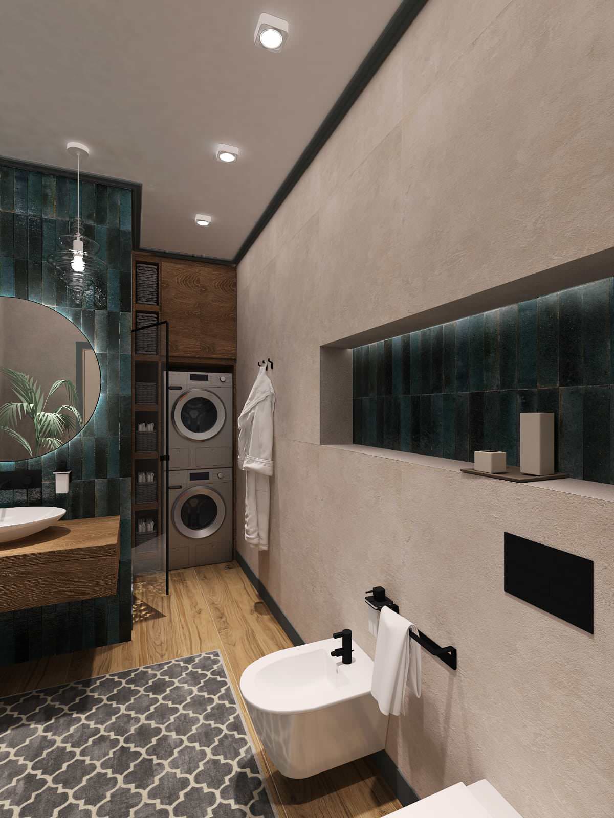 Малахитовый санузел