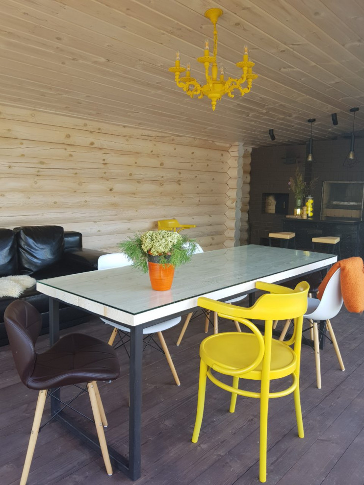 Летняя кухня с русской печью.