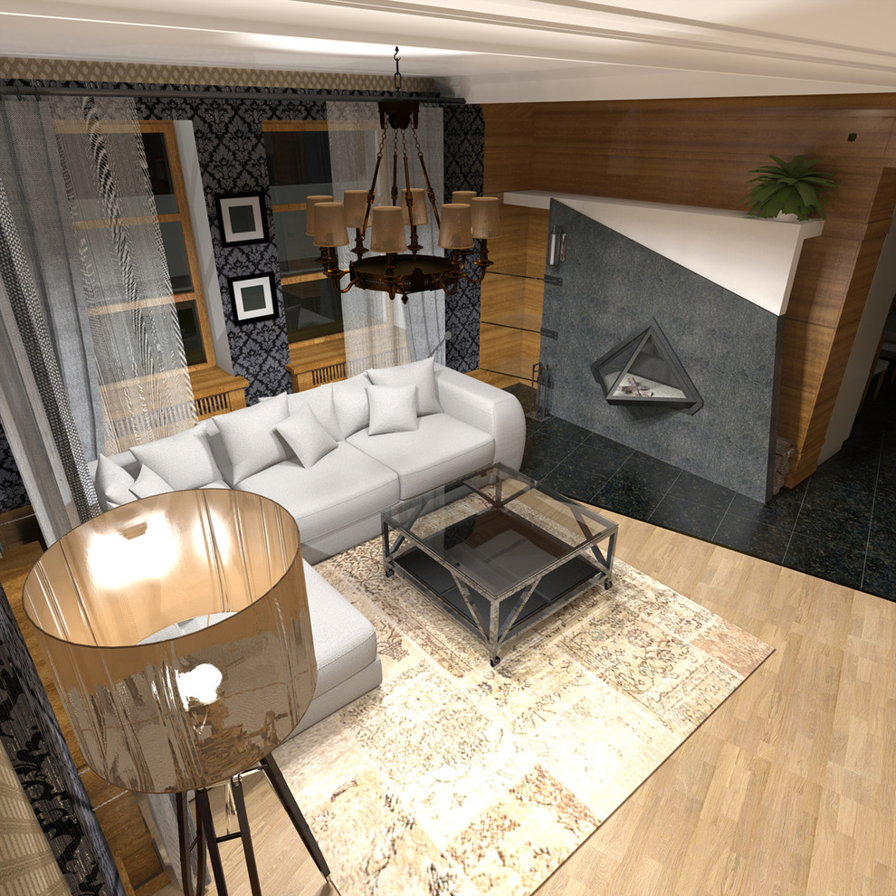 Мягкий "steam-punk" в небольшом загородном доме Подмосковья.