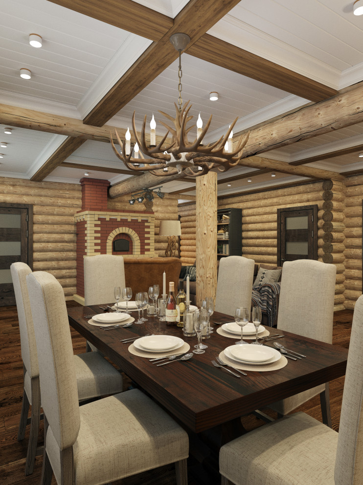 Дизайн-проект срубового дома на берегу реки Вуокса, Ленинградская область.