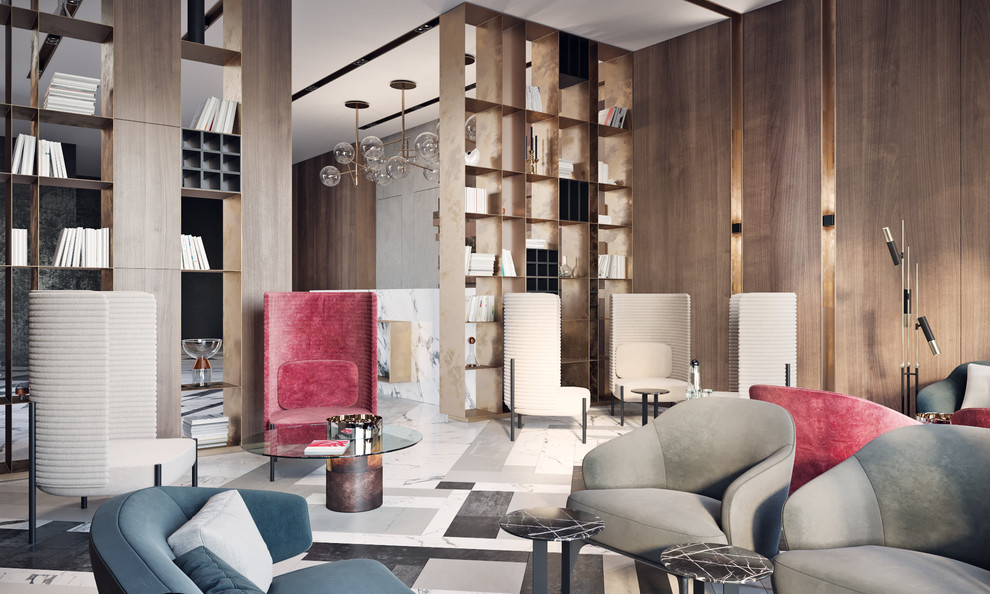 Лобби в многоэтажном жилом доме