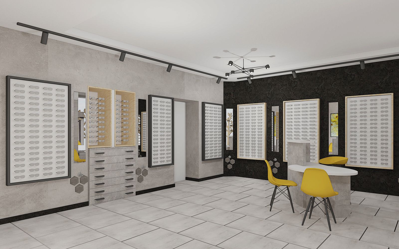 Обложка проекта: Дизайн проект салона оптики