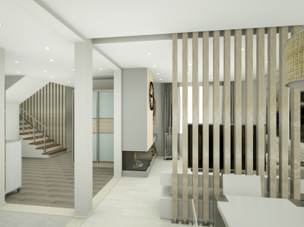 кухня-столовая частного дома