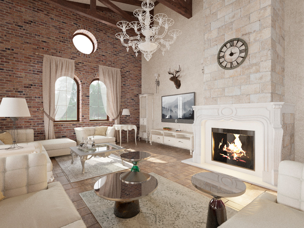 Камин в гостиной