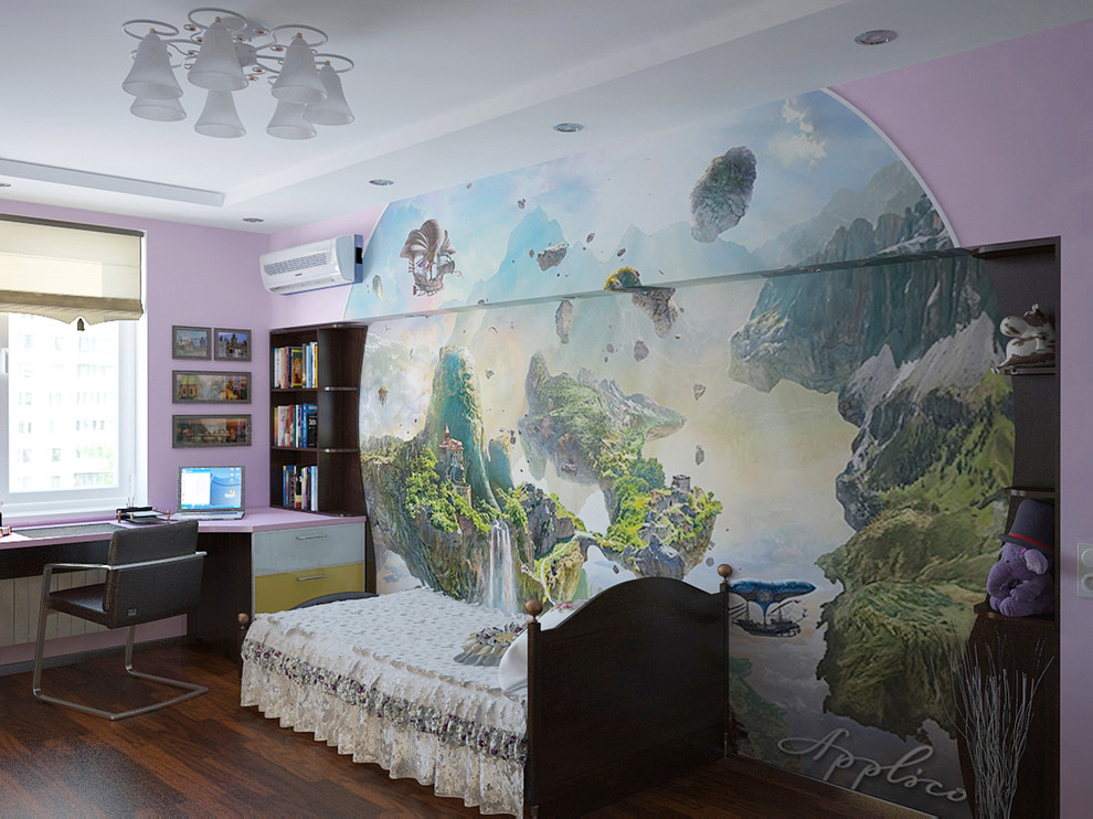 Визуализация комнаты девочки 19 м2