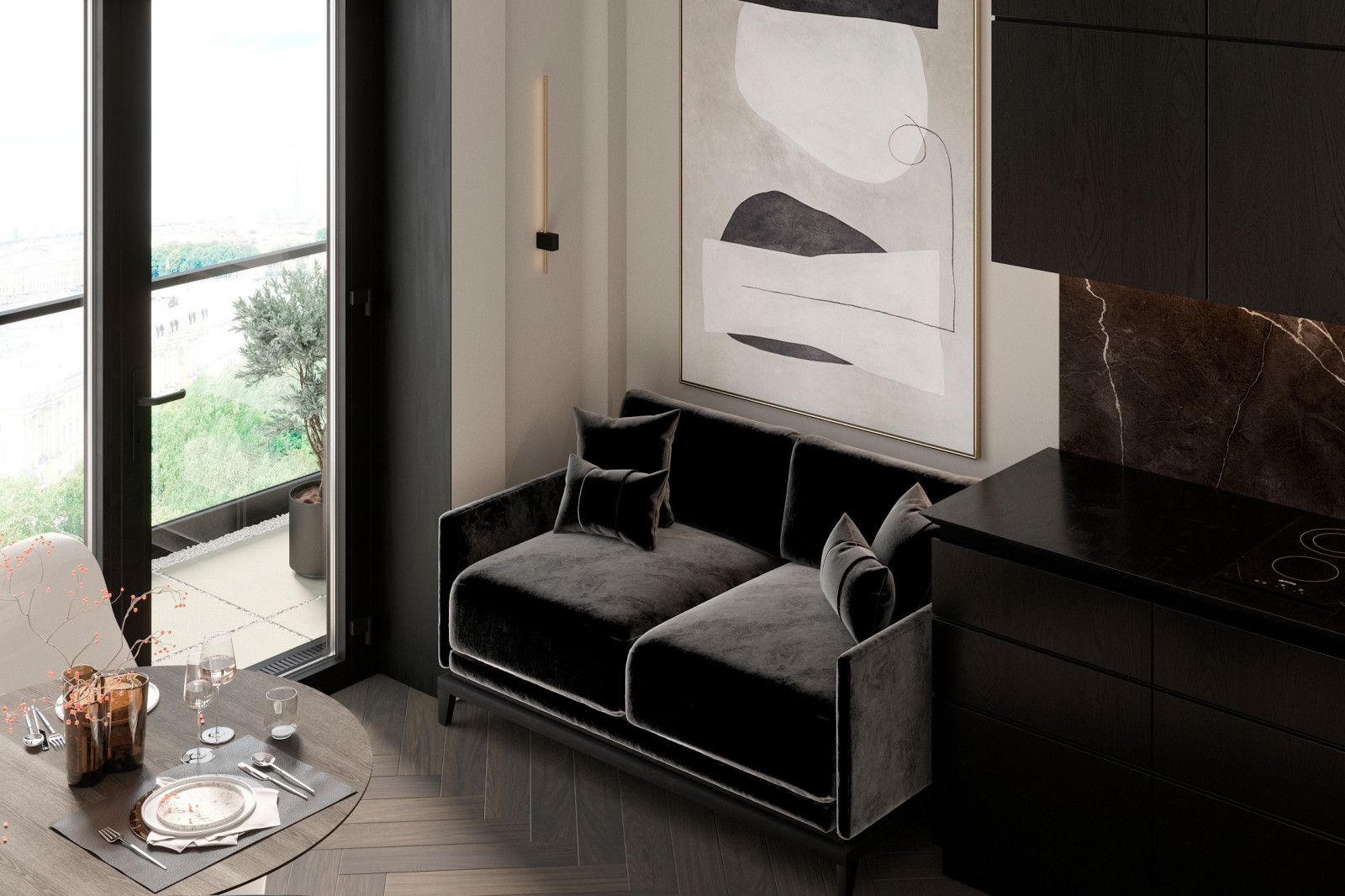 Апартаменты с панорамой Оби