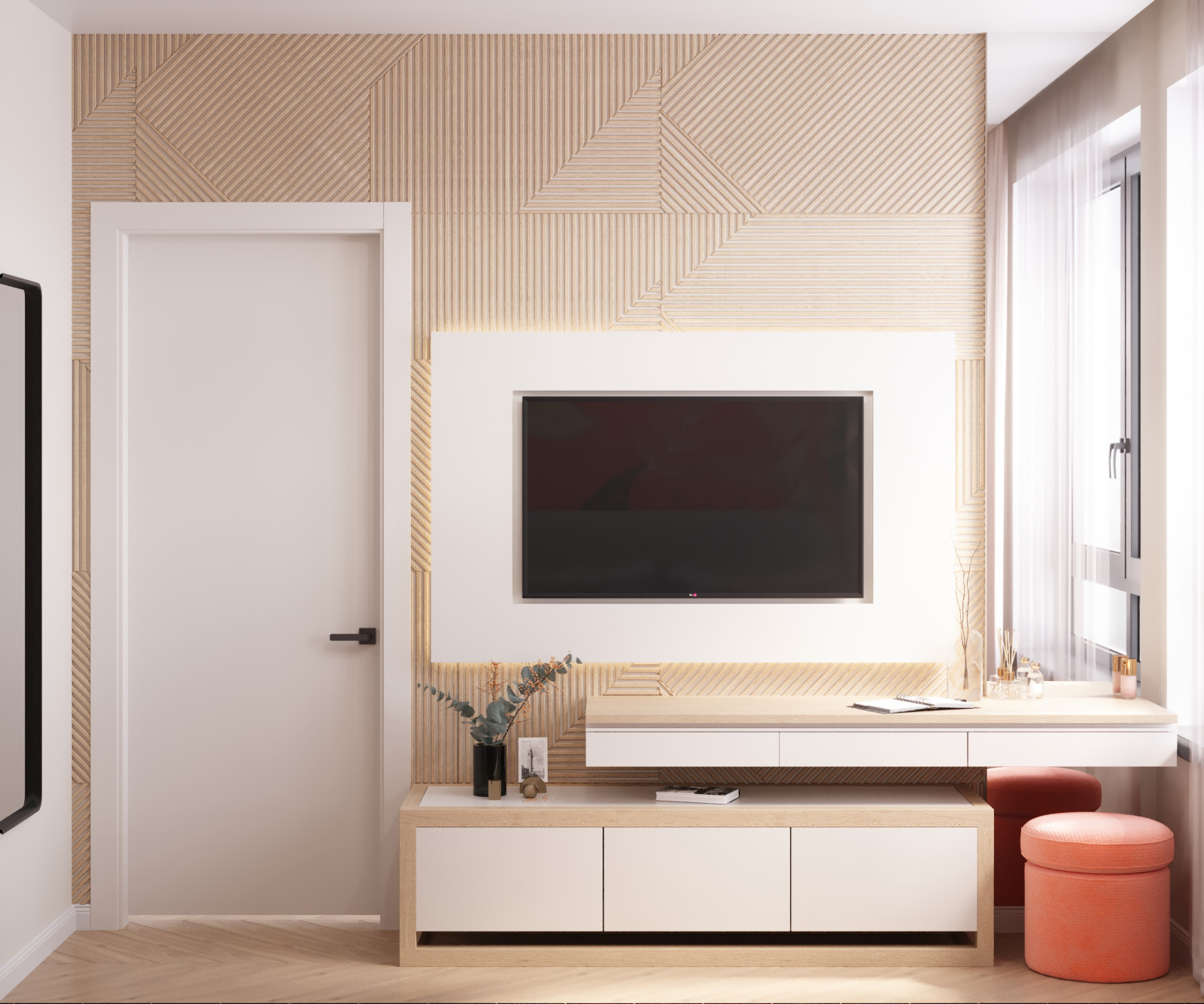 Обложка проекта: ЖК Discovery. Квартира для юной девушки.