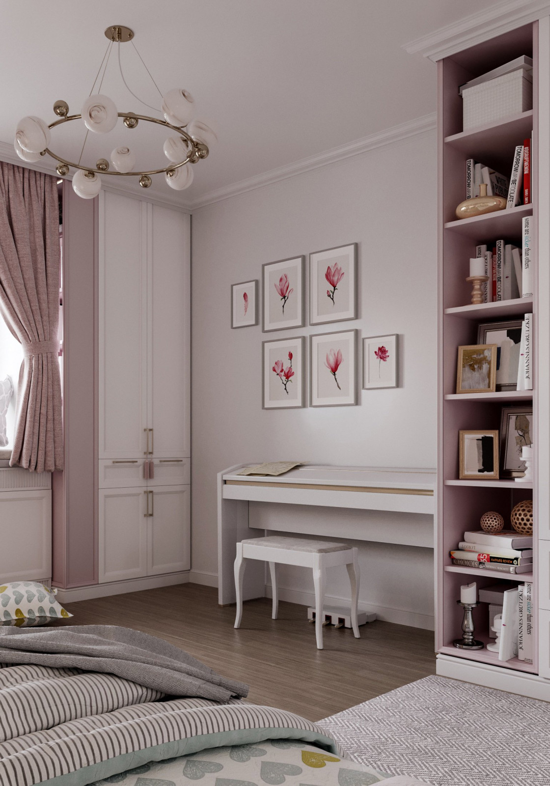 Дизайн проект квартиры "Пудра"
