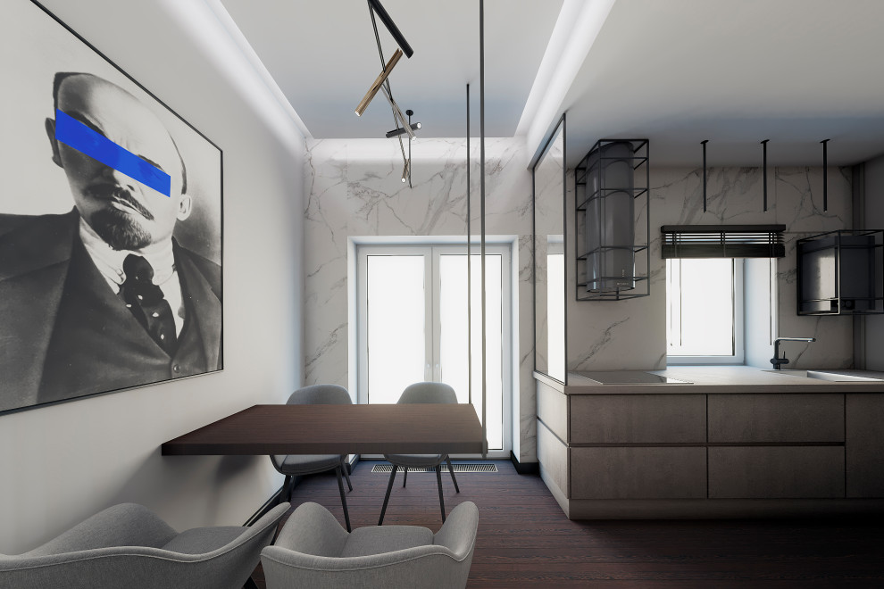 Обложка проекта: kitchen with hanging table