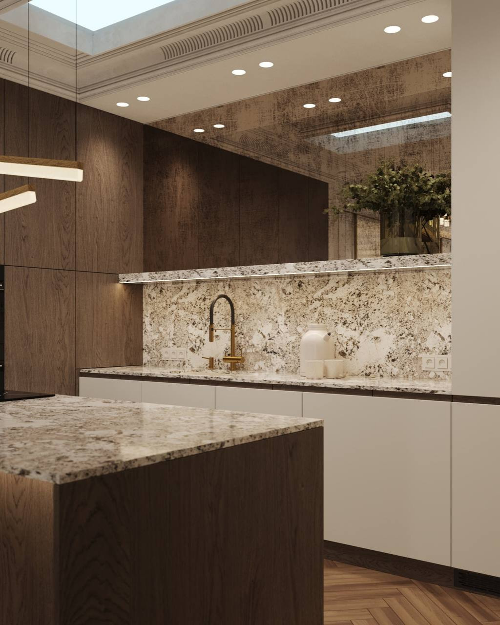 Уютная кухня-гостиная 51,1 м².