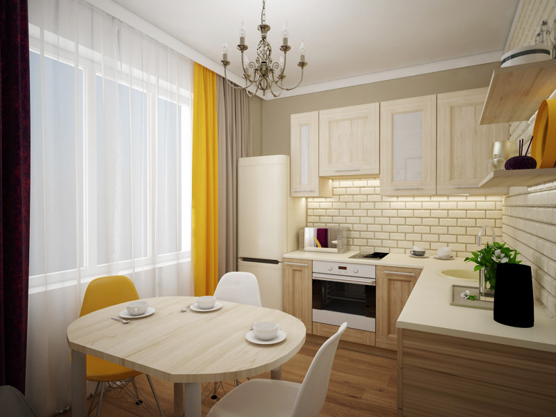 Эскизное оформление пространства "Белые Росы" г. Красноярск