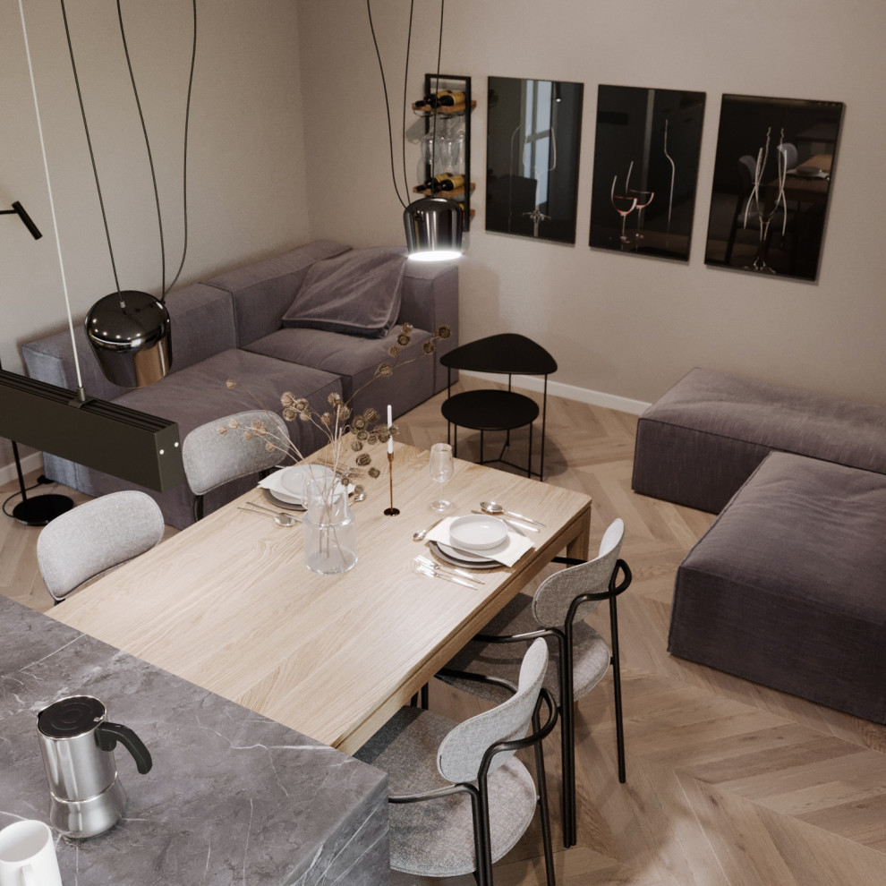 Обложка проекта: Кухня-гостиная