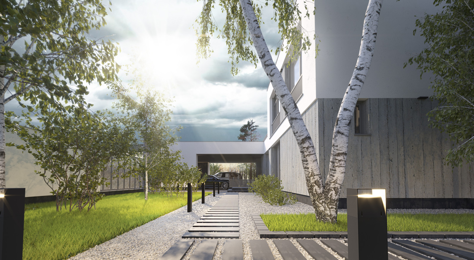 Дом с эксплуатируемой кровлей