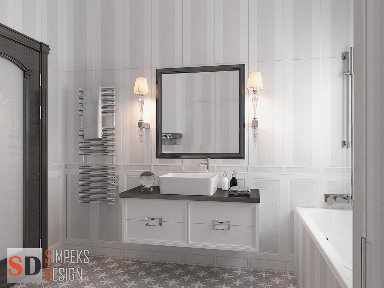 Мебельный гарнитур в неоклассике