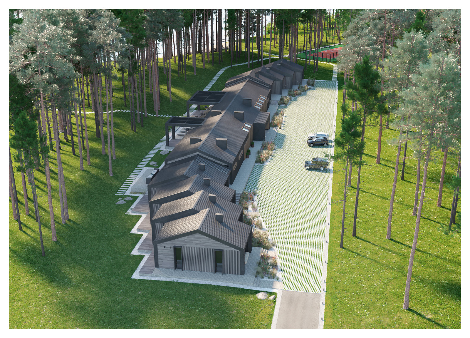 Обложка проекта: Дом охотника. Благоустройство территории.