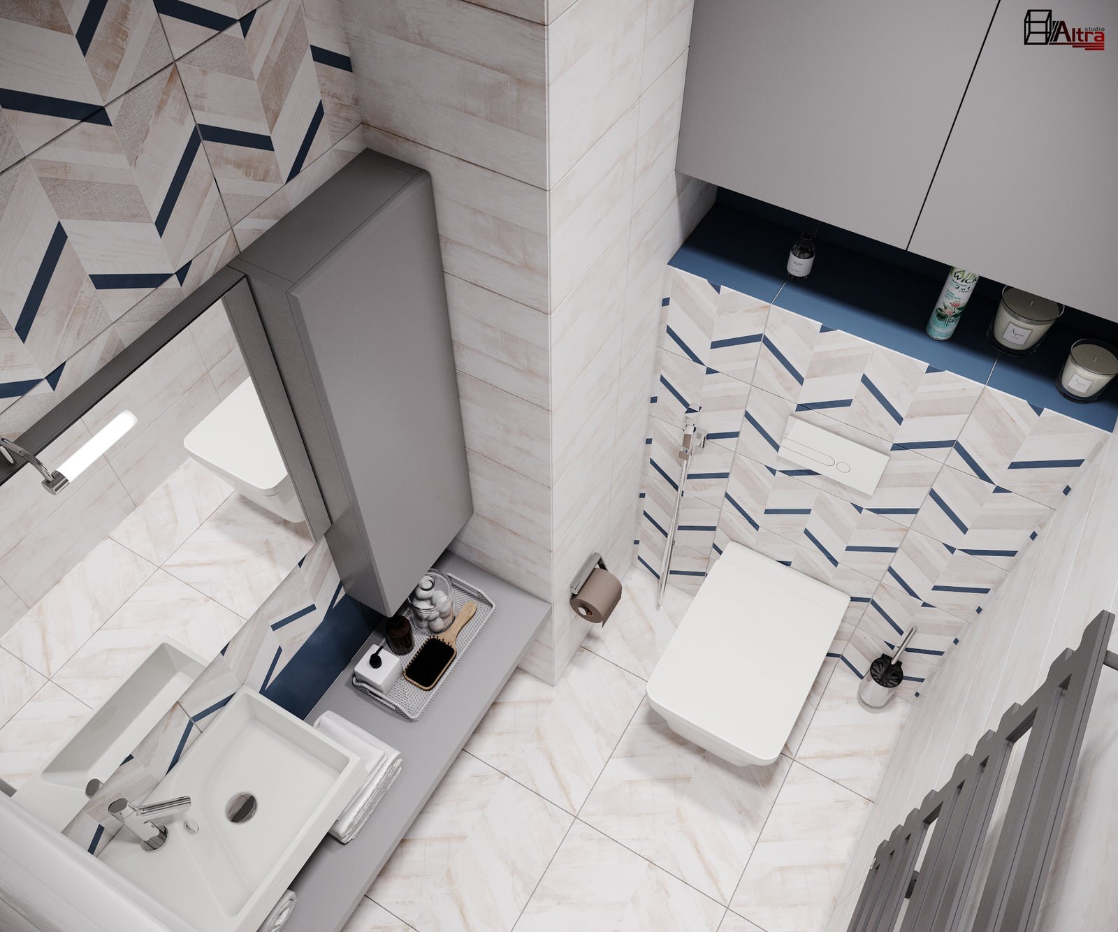 Частичный дизайн-проект квартиры в ЖК Европейский берег