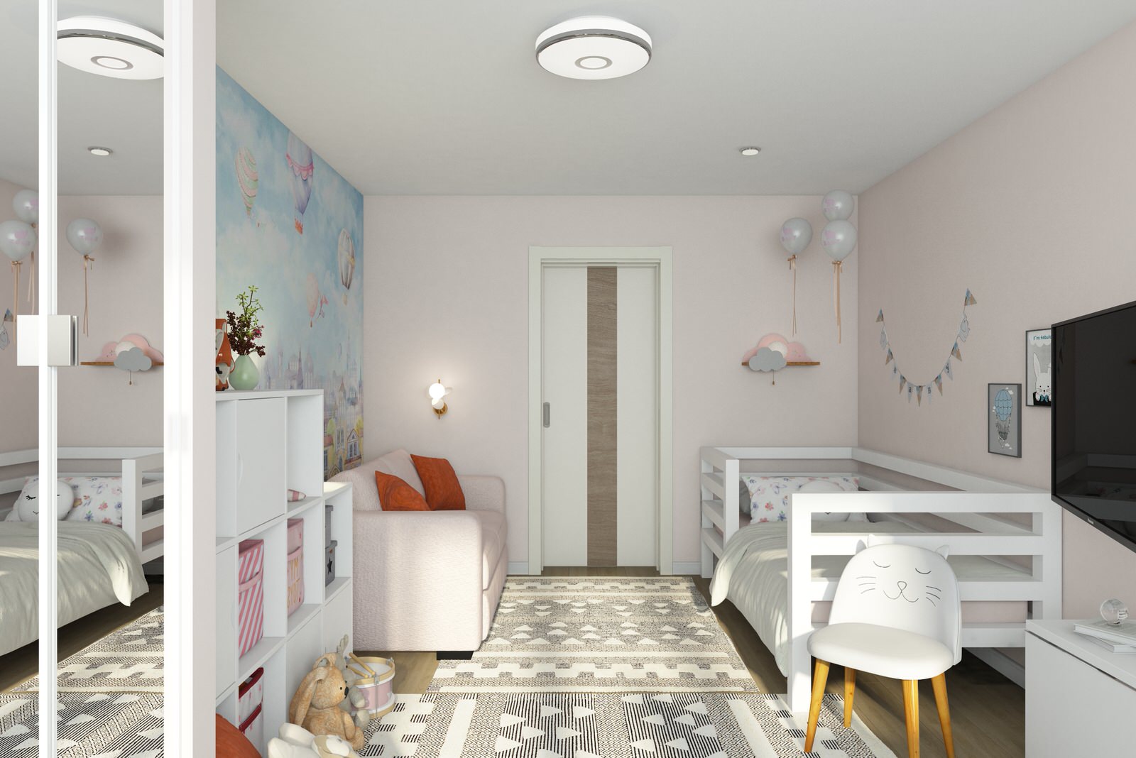 Обложка проекта: Детская из проекта 3-х комнатной квартиры для молодой семейной пары