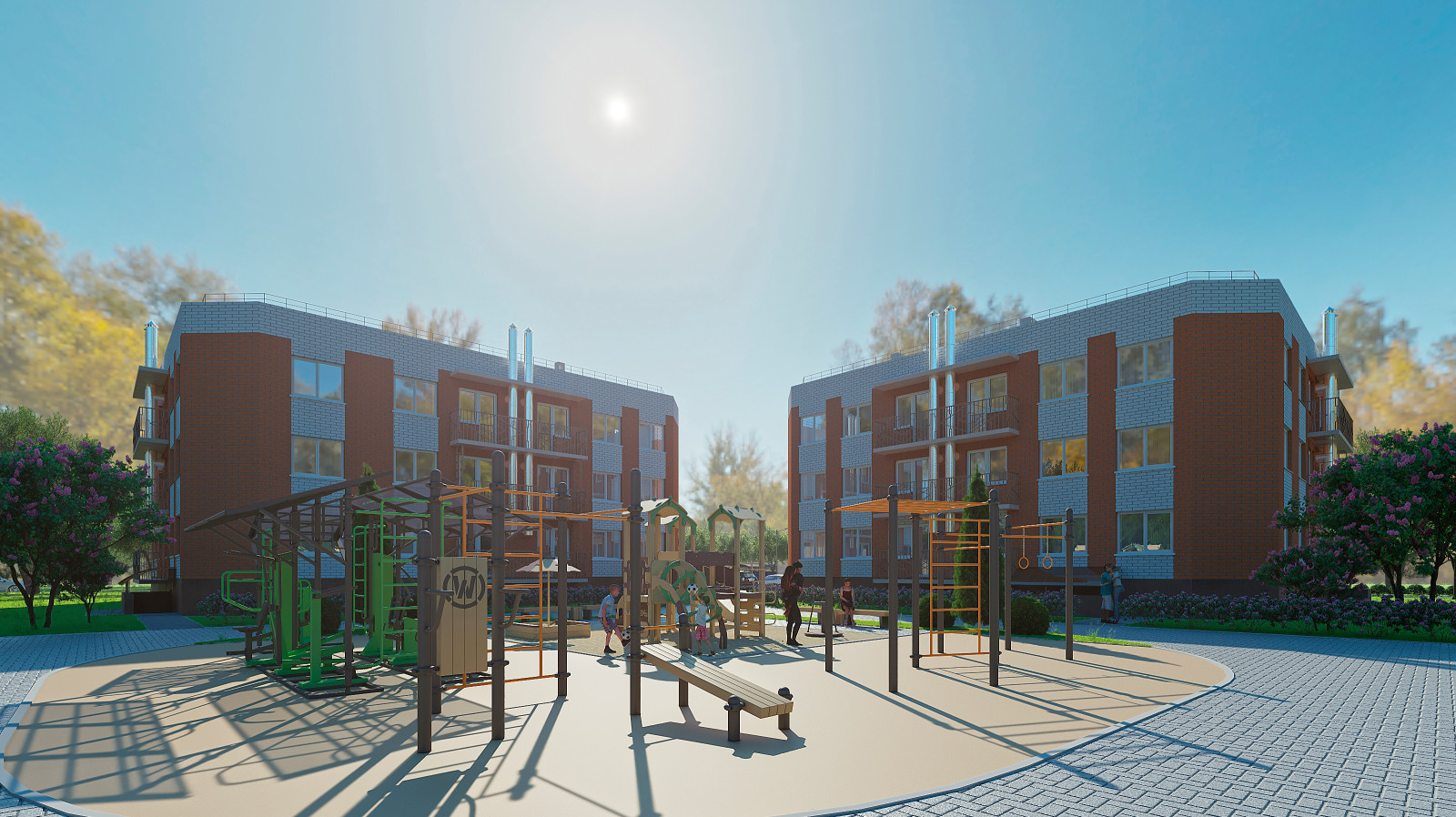 3Д Визуализация жилого комплекса