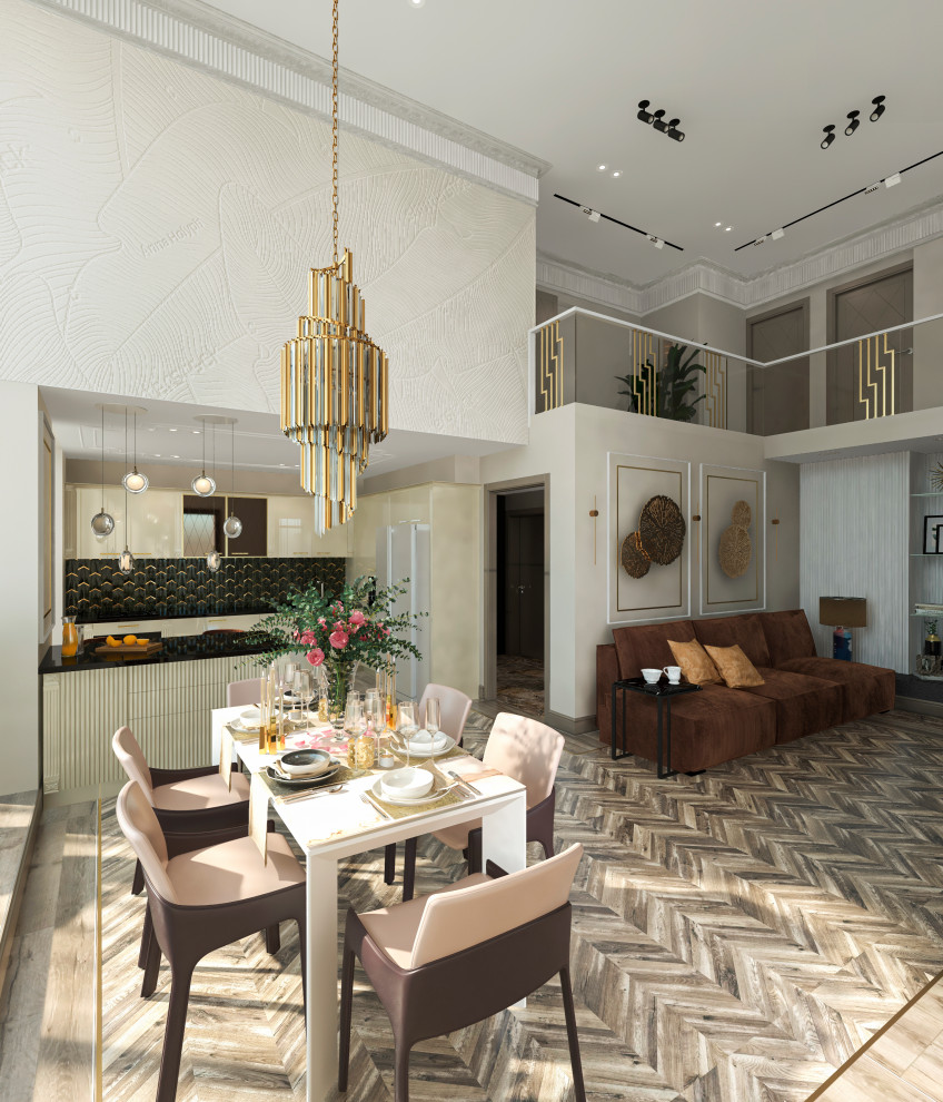 Двухуровневая квартира "Золотые блики" г.Москва