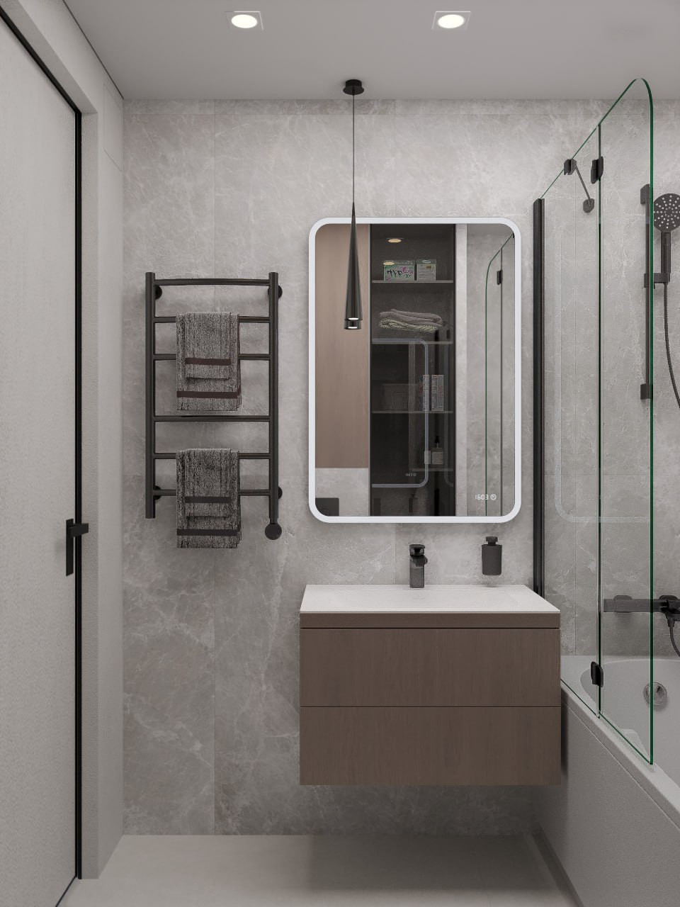 Однокомнатная квартира в стиле минимализм