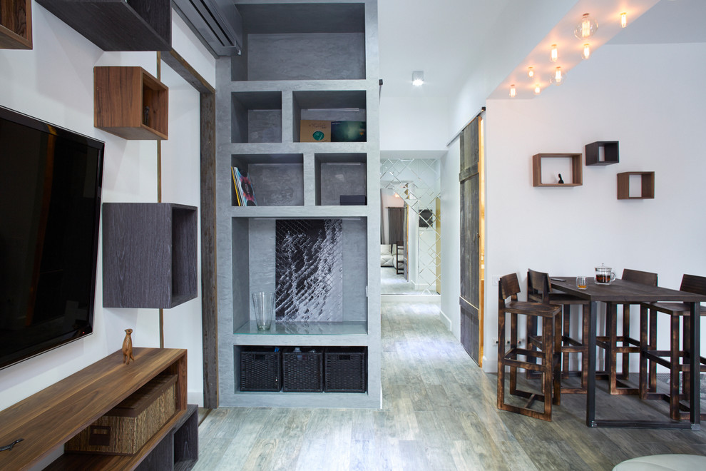 Апартаменты в стиле лофт для молодой семейной пары на ул. Берзарина