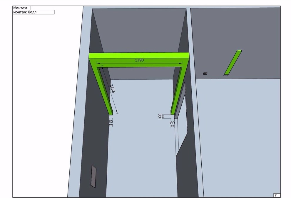 Технический дизайн маленькой квартиры