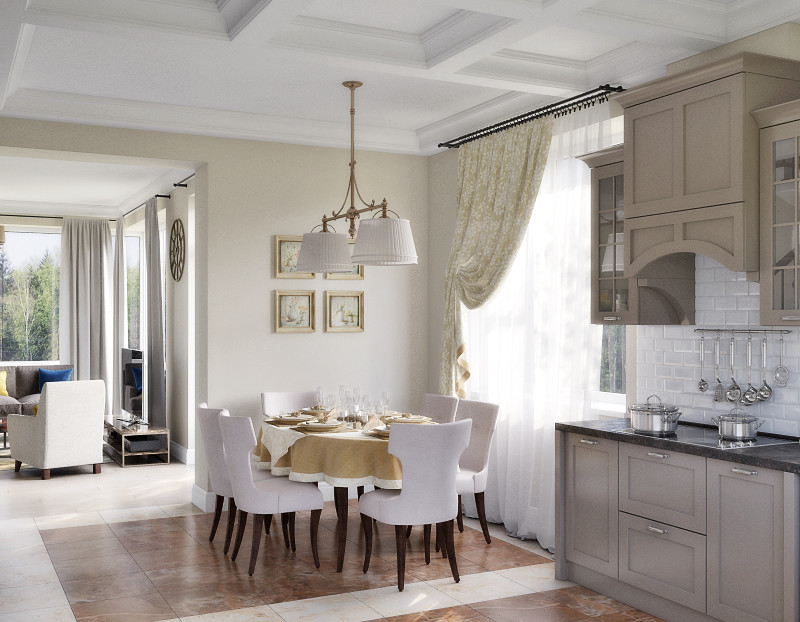 Обложка проекта: Неоклассика с видом на сосновый лес