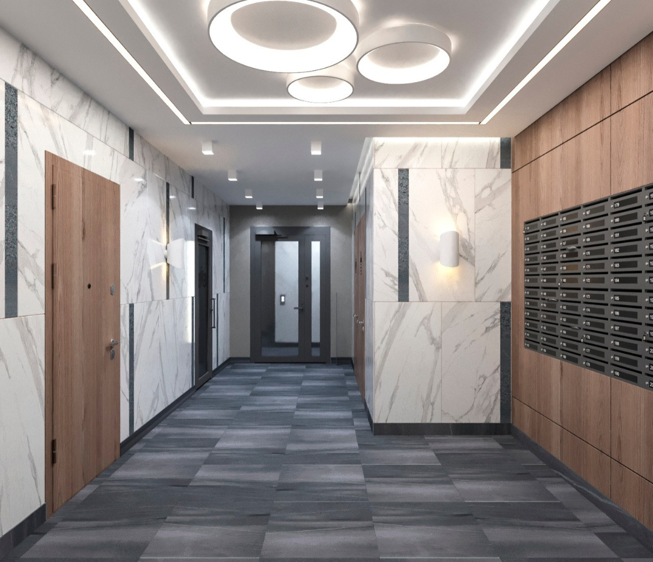 Обложка проекта: Дизайн проект входных зон и квартир с отделкой для компании "Лидер"