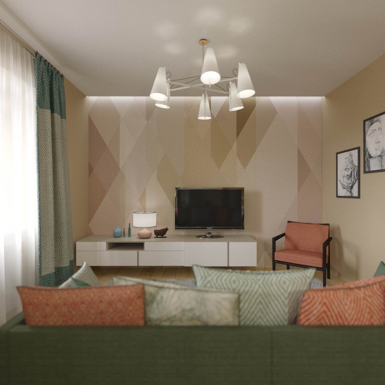 Дизайн проект 2ух комнатной квартиры