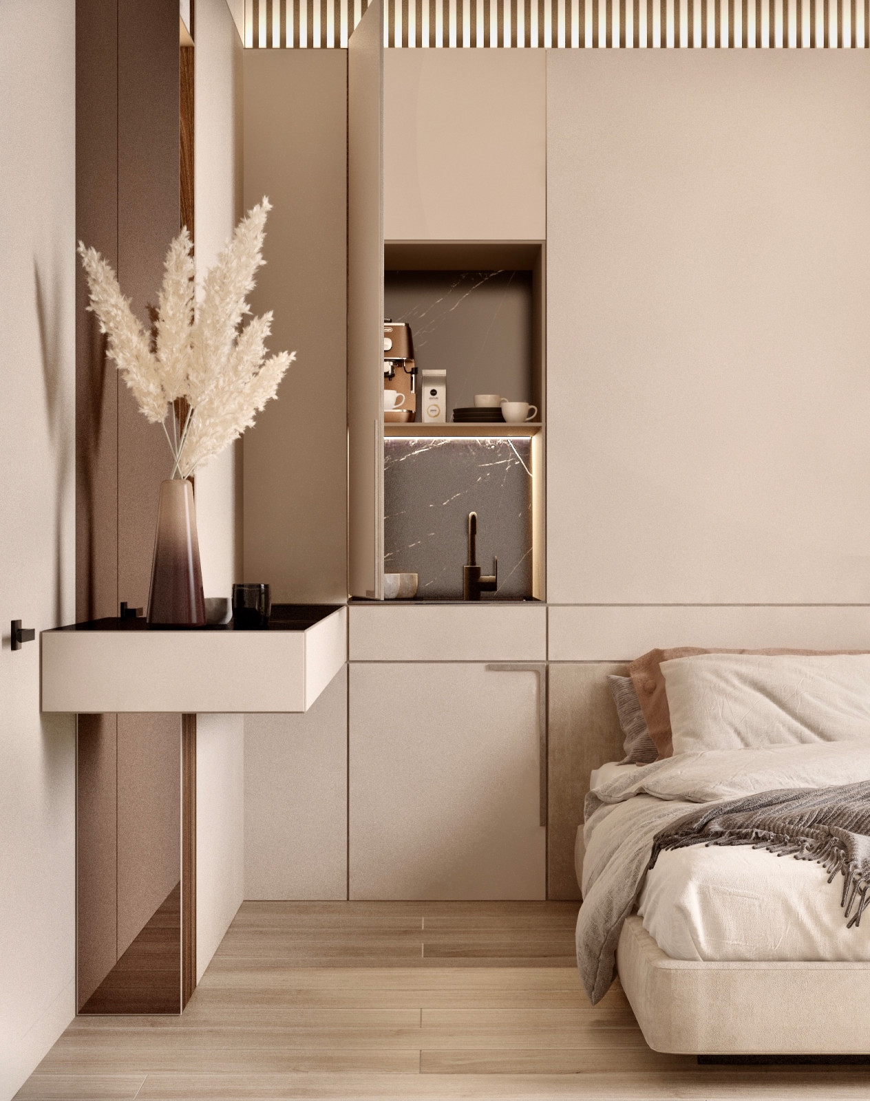 Спальня в частном доме по проекту судии Пейковых