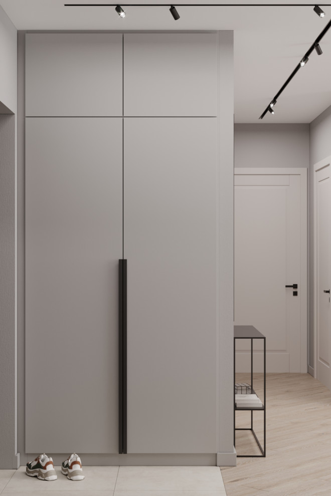 Дизайн кухни-гостиной в ЖК Ньютон