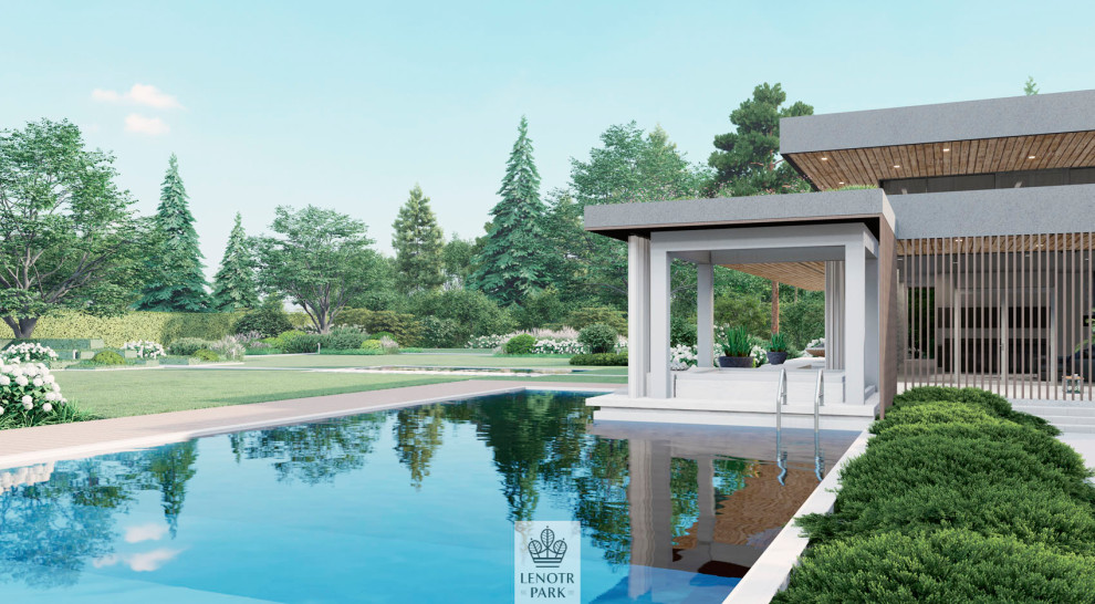 Современный сад в Подмосковье