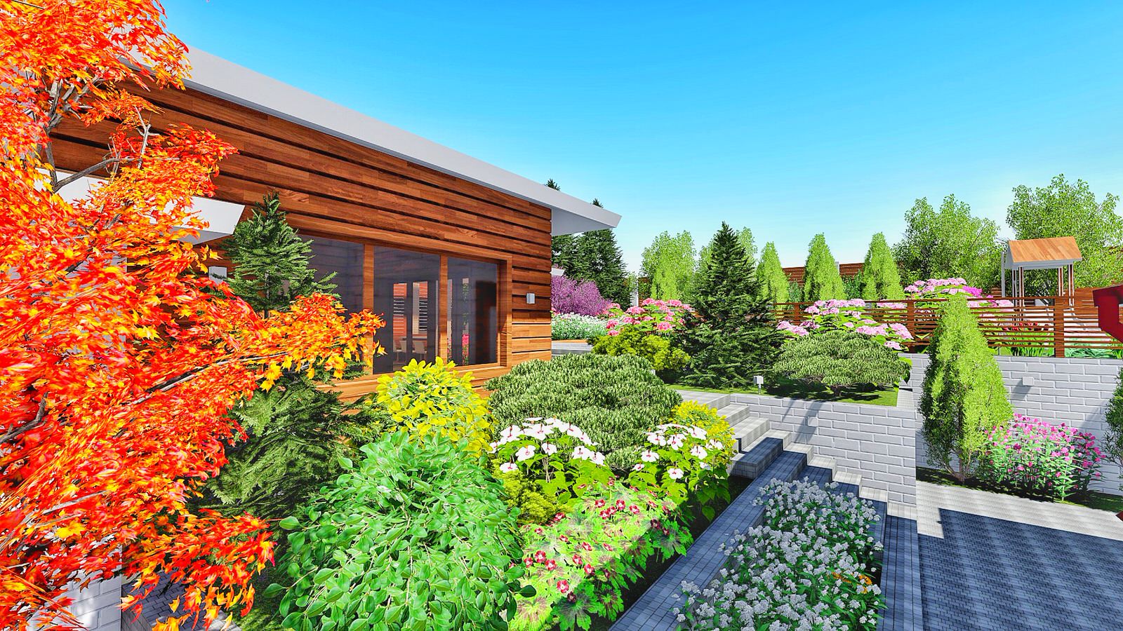 Ландшафтный дизайн Иркутск п. Марково