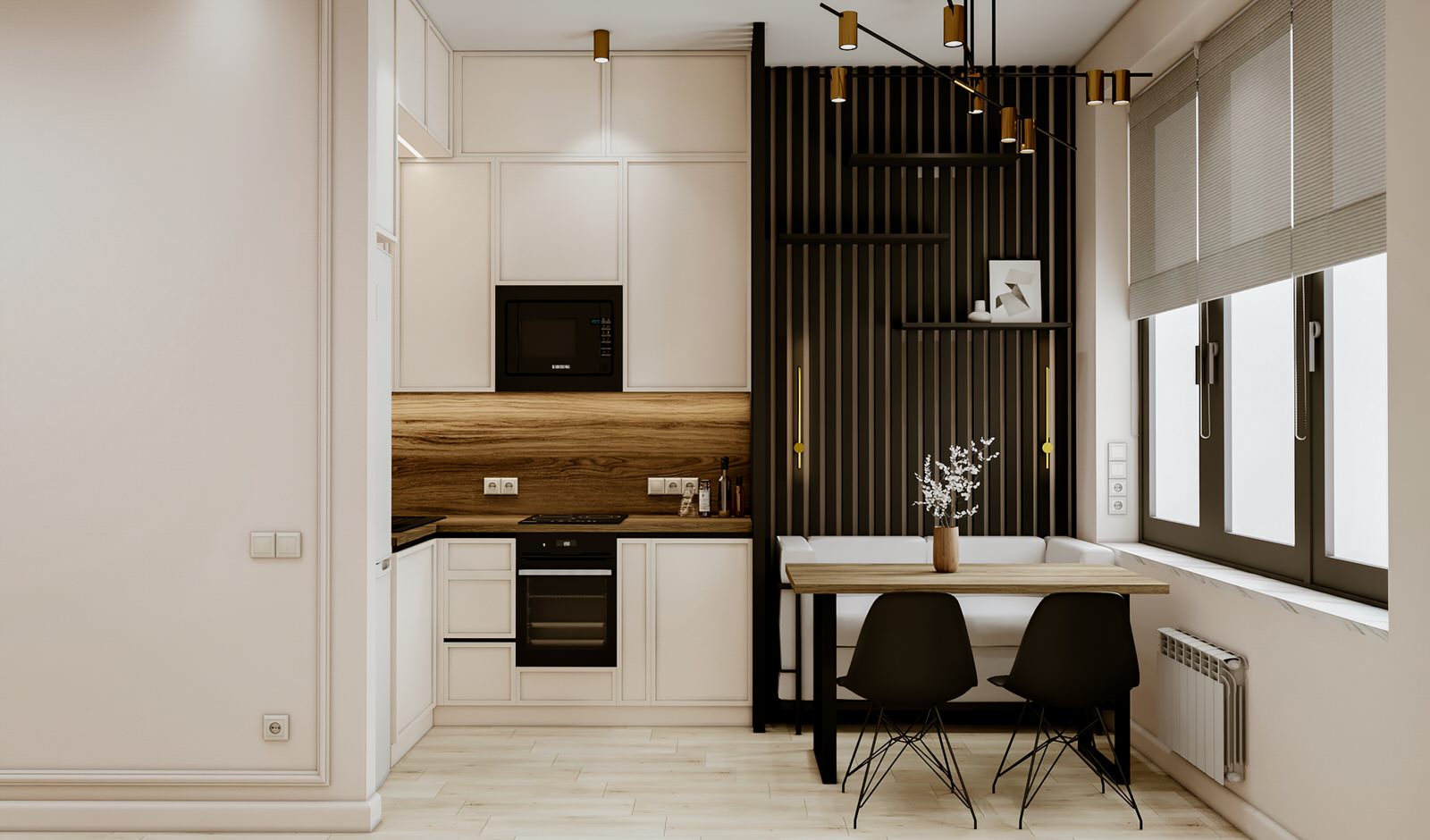 Стильный Дизайн Однокомнатной Квартиры в жк Западный порт в Москве